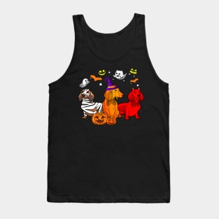 Funny Dachshund Halloween Costume Gift Tank Top